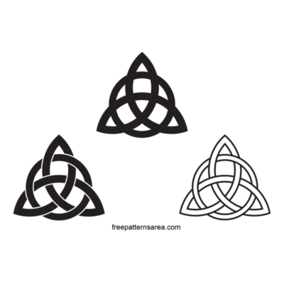 Celtic Triquetra Symbol Vector. Free eps, dxf, png files.