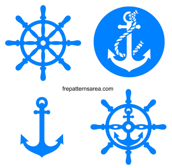 Anchor & Rudder Symbol Meanings: Free Vector Templates