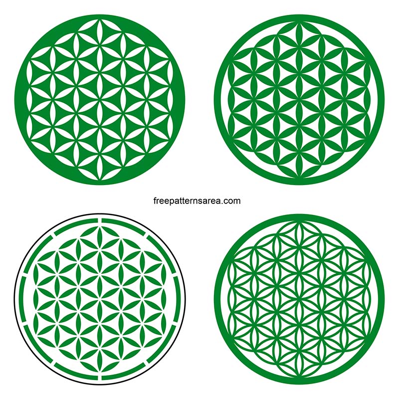 Unlock sacred geometry: Flower of Life SVG file for crafting projects.