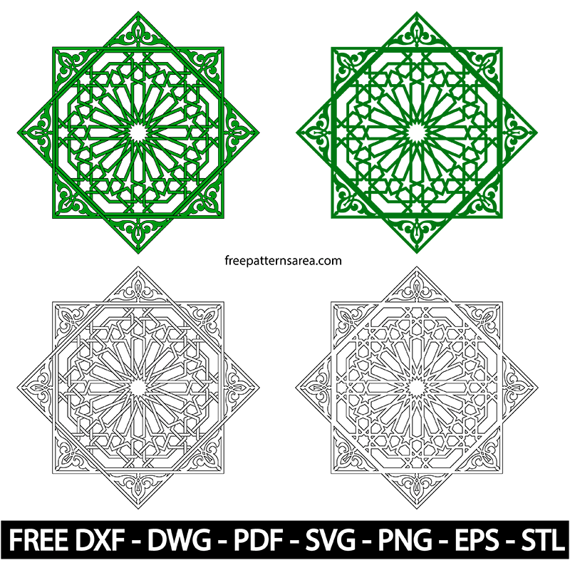 Geometric Islamic Ornament Art Vector Patterns