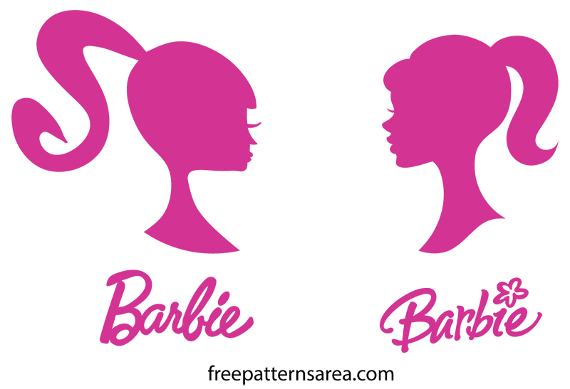 Download Barbie Silhouette Head Vector Logo Sign | FreePatternsArea