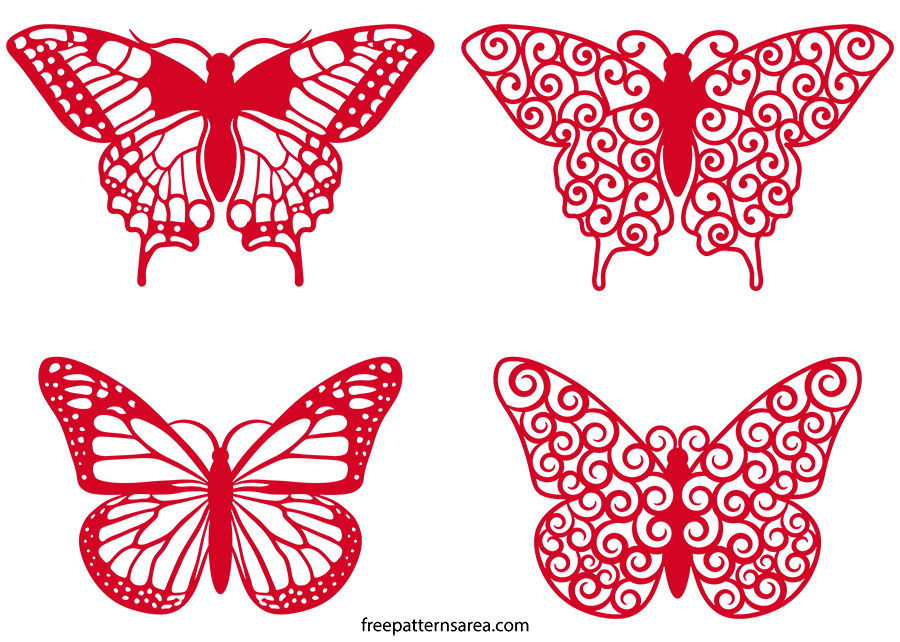 Download Butterfly Swirl Clipart Vector Files Freepatternsarea