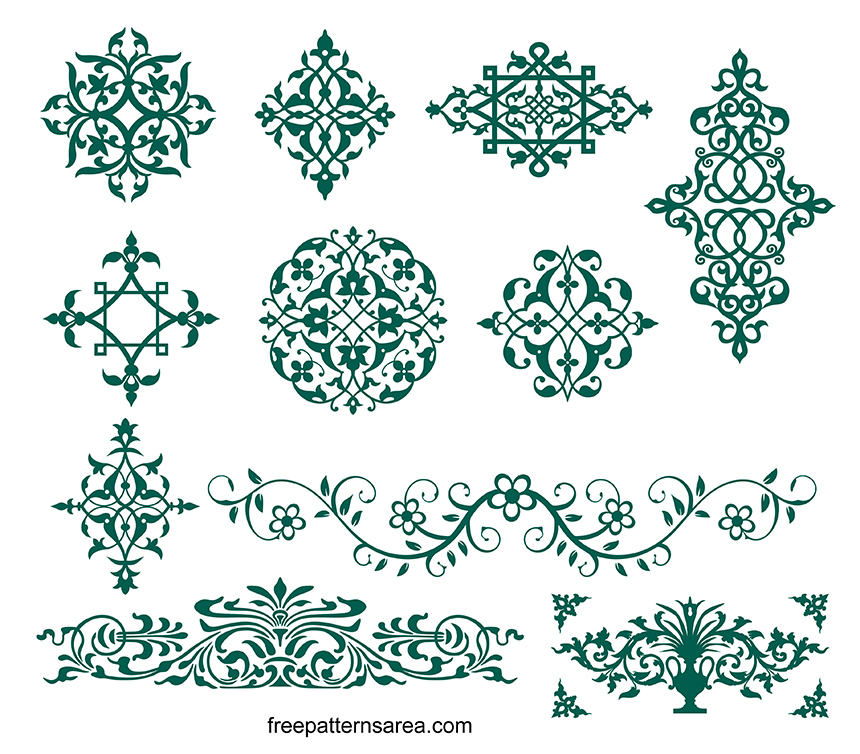 Ornamental Decoration SVG Element Designs