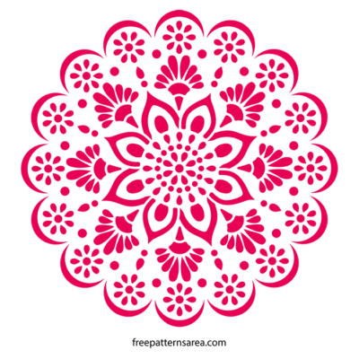 Decorative Mandala SVG Stencil Design