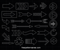 Arrow Graphic Vectors and Printable Templates - FreePatternsArea