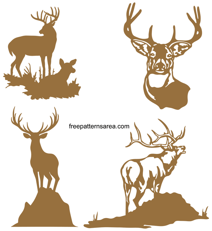 Download Deer Silhouette Vector Free Download Dxf File ...