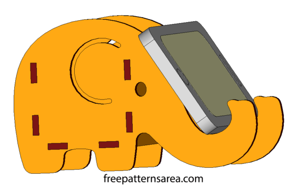 Elephant Phone And Pencil Holder Laser Cut Diy Idea
