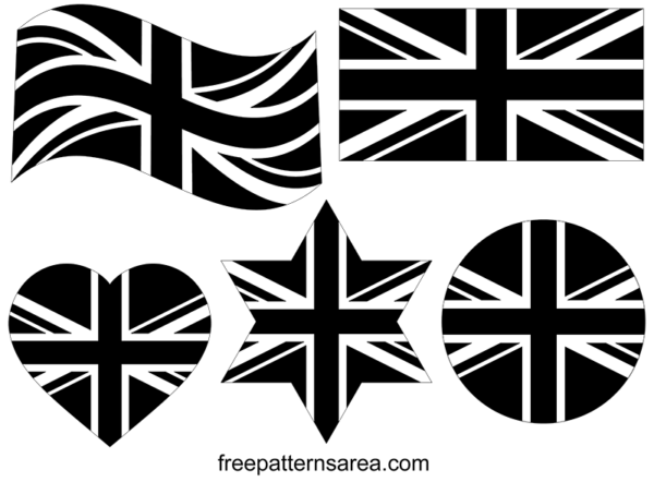 United Kingdom SVG PNG Bundle Union Jack Flag British Pride Cricut Cut  Dateien Vektor Layered London UK Flagge Waving England Outline Britain -   Österreich