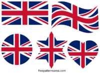 Union Jack United Kingdom Flag Vector Images - FreePatternsArea