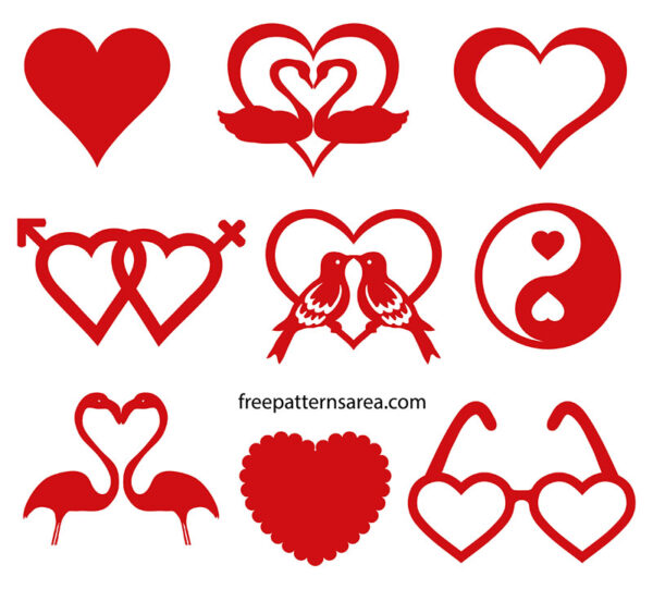 Heart Clipart: digital Heart Clipart Valentine Heart Clipart, Heart Labels, Red  Hearts Clip Art, Love Clipart, Heart Graphics 