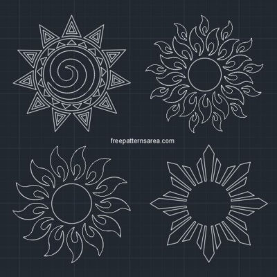 Clipart Sun Silhouette Vector Art Design Files - FreePatternsArea