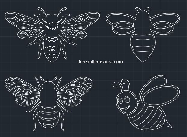 Bee DWG 2D CAD Block Files