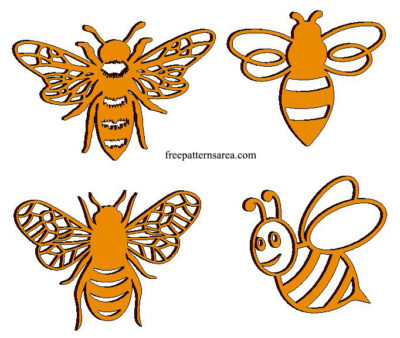 Laser Cut Bee Cutout Template