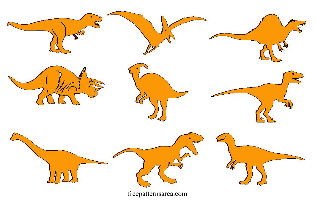Laser Cut Wood 2D Dinosaur Cut File