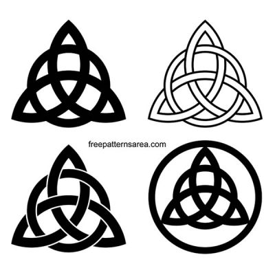 Charmed Celtic Knot Triquetra Symbol Meaning and Free Vector Des