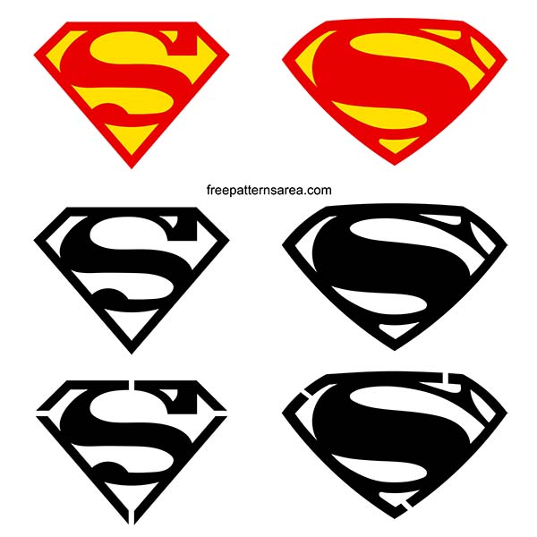 Download free vector images of the classic and modern Superman logo in various formats. Use them for personal projects and crafts. Available in PNG, SVG, DXF, PDF, DWG, and STL