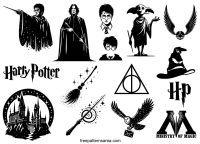 Harry Potter Silhouettes: Free Vector Designs Collection - FreePatternsArea