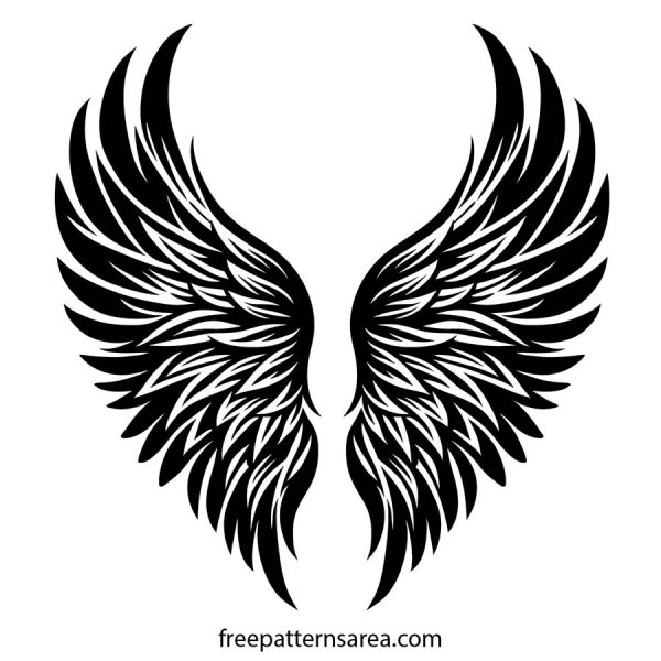 Artistic Angel & Bird Wing Vector Designs: SVG, PNG, & More ...