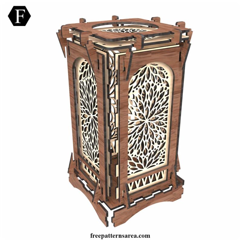 Wooden Table Lamp Shade Template for Laser Cutting Machines ...