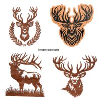 Download Free Deer Vector Designs Files - FreePatternsArea