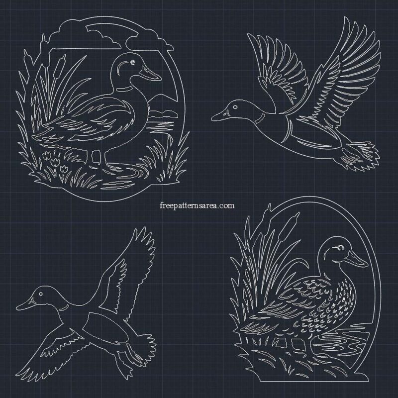 Detailed Duck File Mallard Duck CAD Blocks – Free DWG File for AutoCAD - FreePatternsArea