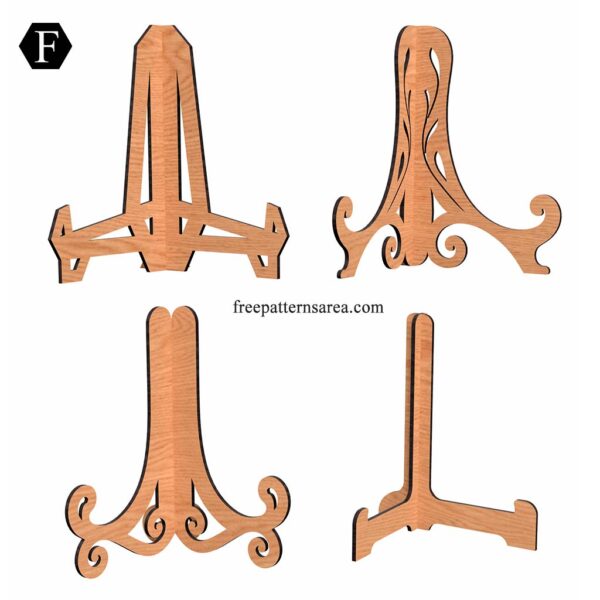 Free Laser Cut Plate & Frame Stand Templates – DXF, SVG, CDR ...