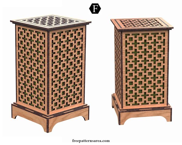 Light Box Dxf Free Laser Cut Wood Light Box Table Lamp DXF Files